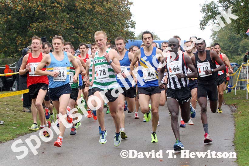 Start of the senior mens 6 stage relay at the ERRA Mens 6 and Womens 4 Stage Road Relays, Sutton Park, Birmingham Road Relays.